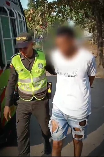 Capturado en flagrancia por lesiones personales