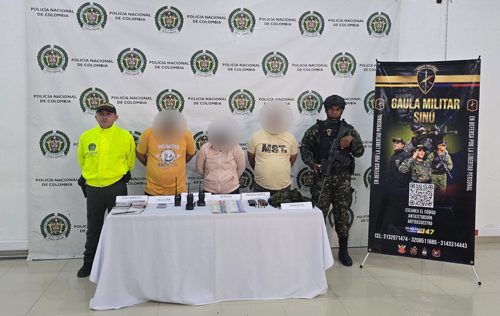 Capturados tres presuntos extorsionistas del Clan del Golfo en zona ...