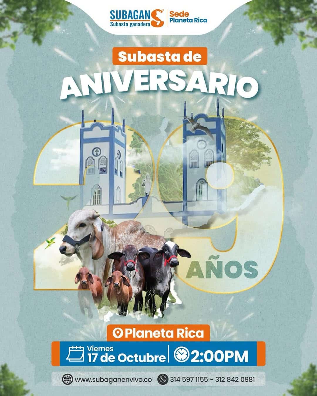 Subagan Subagan celebra sus 29 años con una gran subasta en Planeta Rica ...