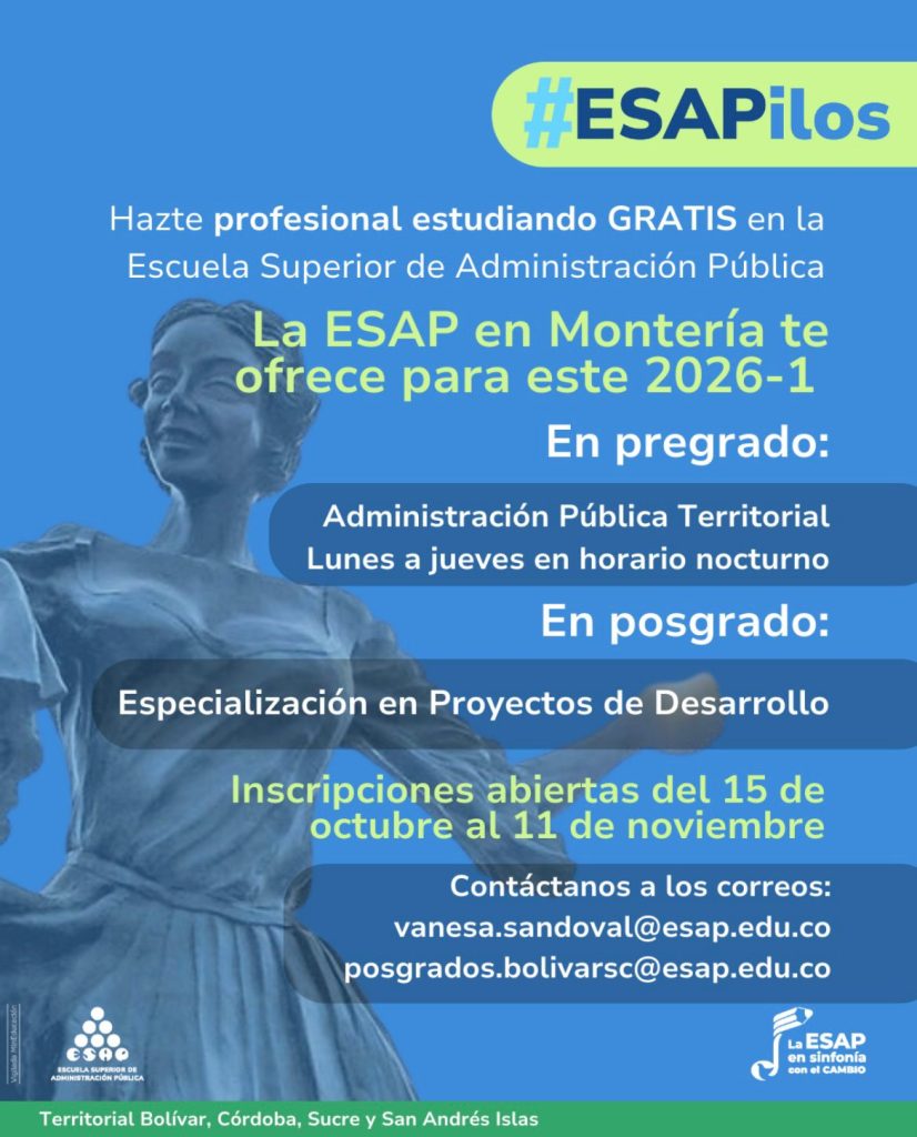 La ESAP llega a la Universidad del Sur con su programa de Administración Pública Territorial.