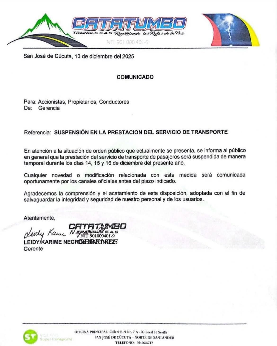 transporte