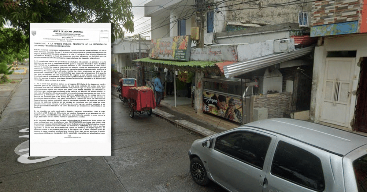 Junta de Acción Comunal responde a señalamientos y niega intención de afectar negocio “El Palacio de los Jugos”