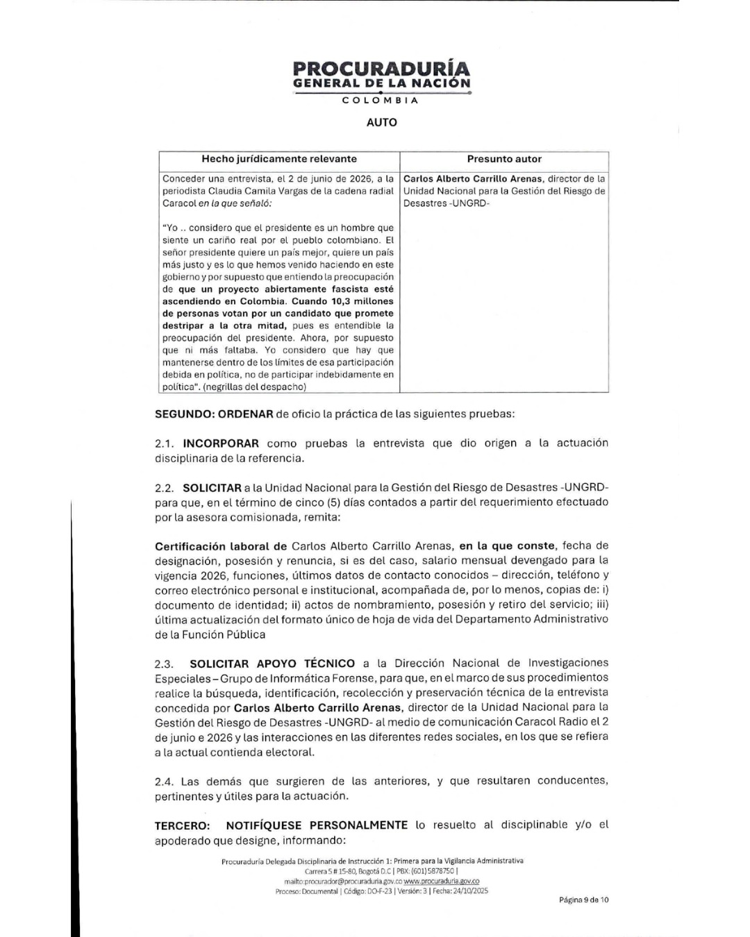 Procuraduría