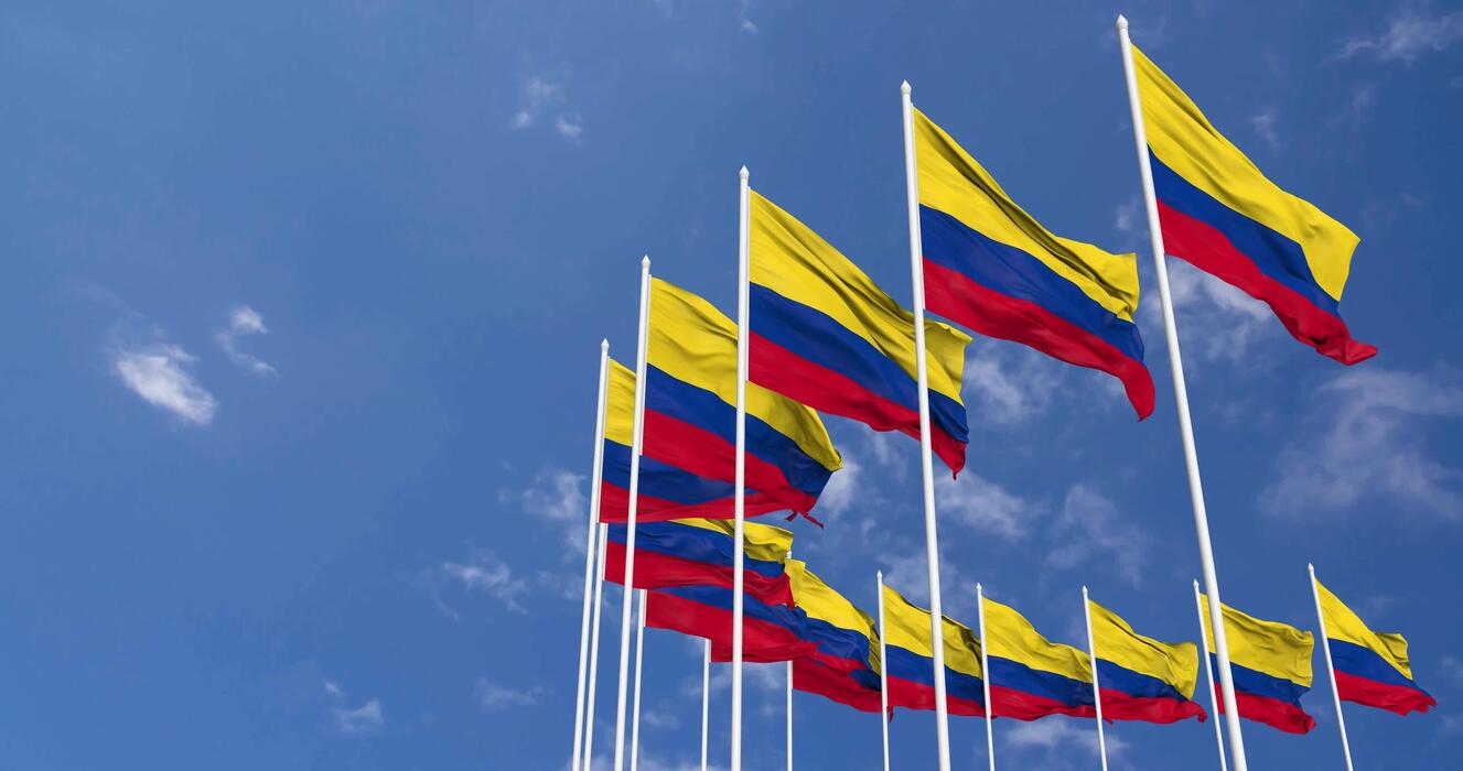 Cali banderas de Colombia